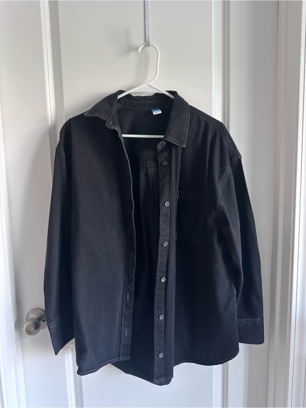 Old Navy Black Oversized Shacket